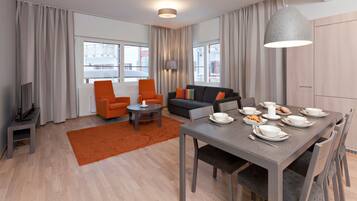 Huoneisto, 2 makuuhuonetta (74,5m2) | Ruokasali