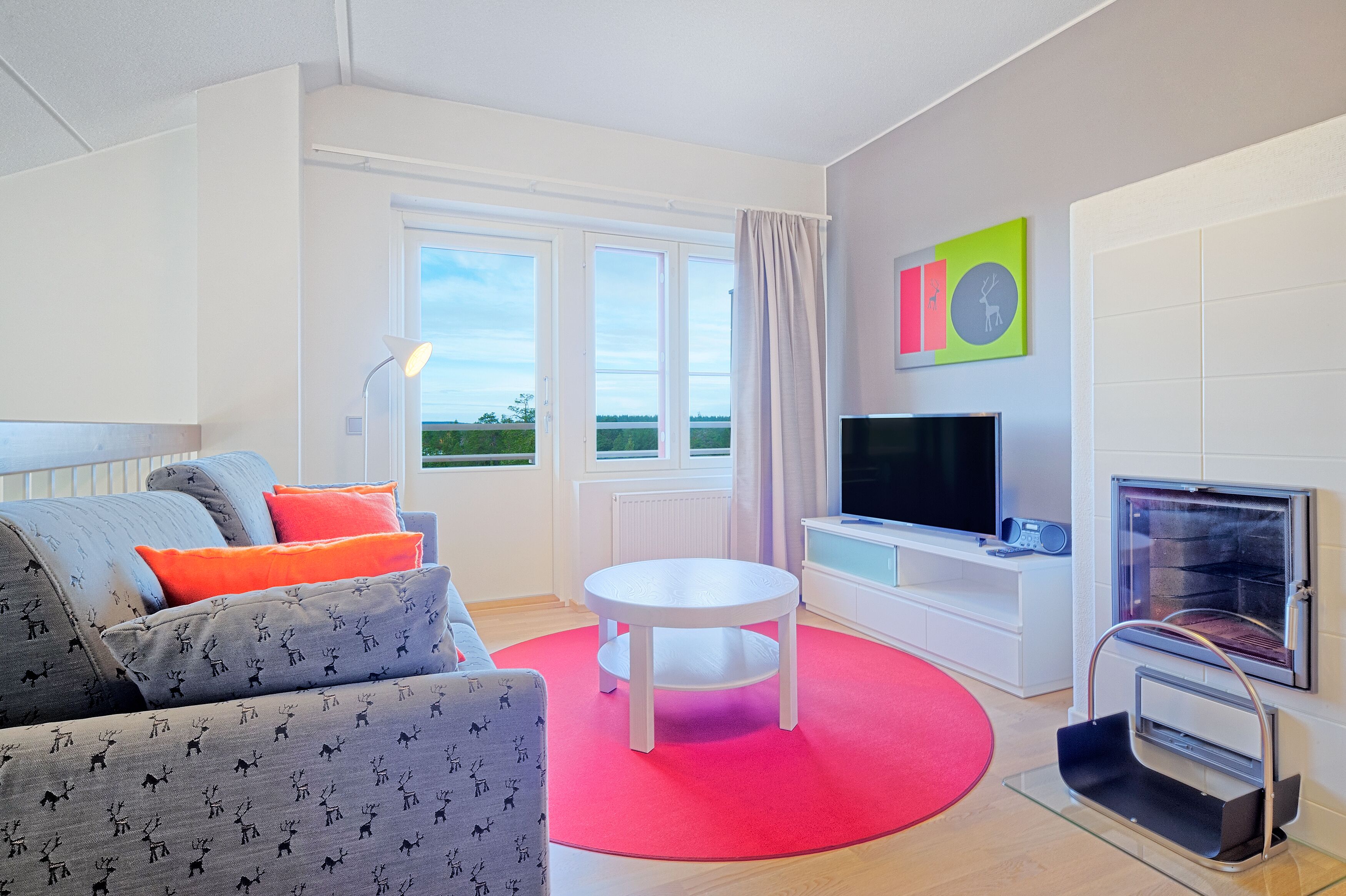 Appartamento, 2 camere da letto (94m2) | Soggiorno | TV a schermo piatto 32 pollici con canali digitali, TV