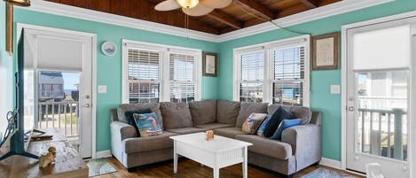 TV, DVD player, books, streaming services