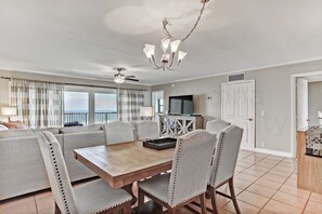 Dining - Oceanfront Condo with Oceanside Pool and Private Fishing Pier Access by RedAwning (Fernandina Beach)