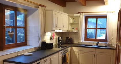 charming half-timbered house with sauna