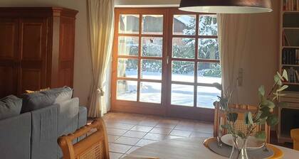 charming half-timbered house with sauna