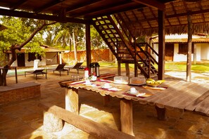 Gratis frukost med självservering varje dag 