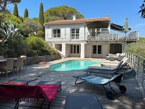 Piscine extérieure, piscine chauffée