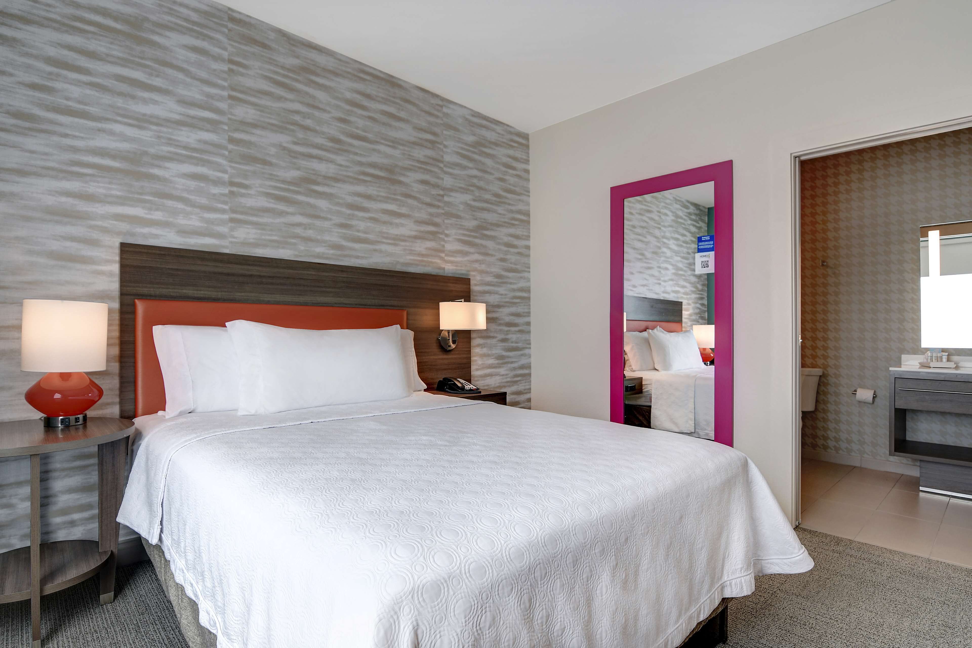 1 bedroom, desk, laptop workspace, blackout curtains