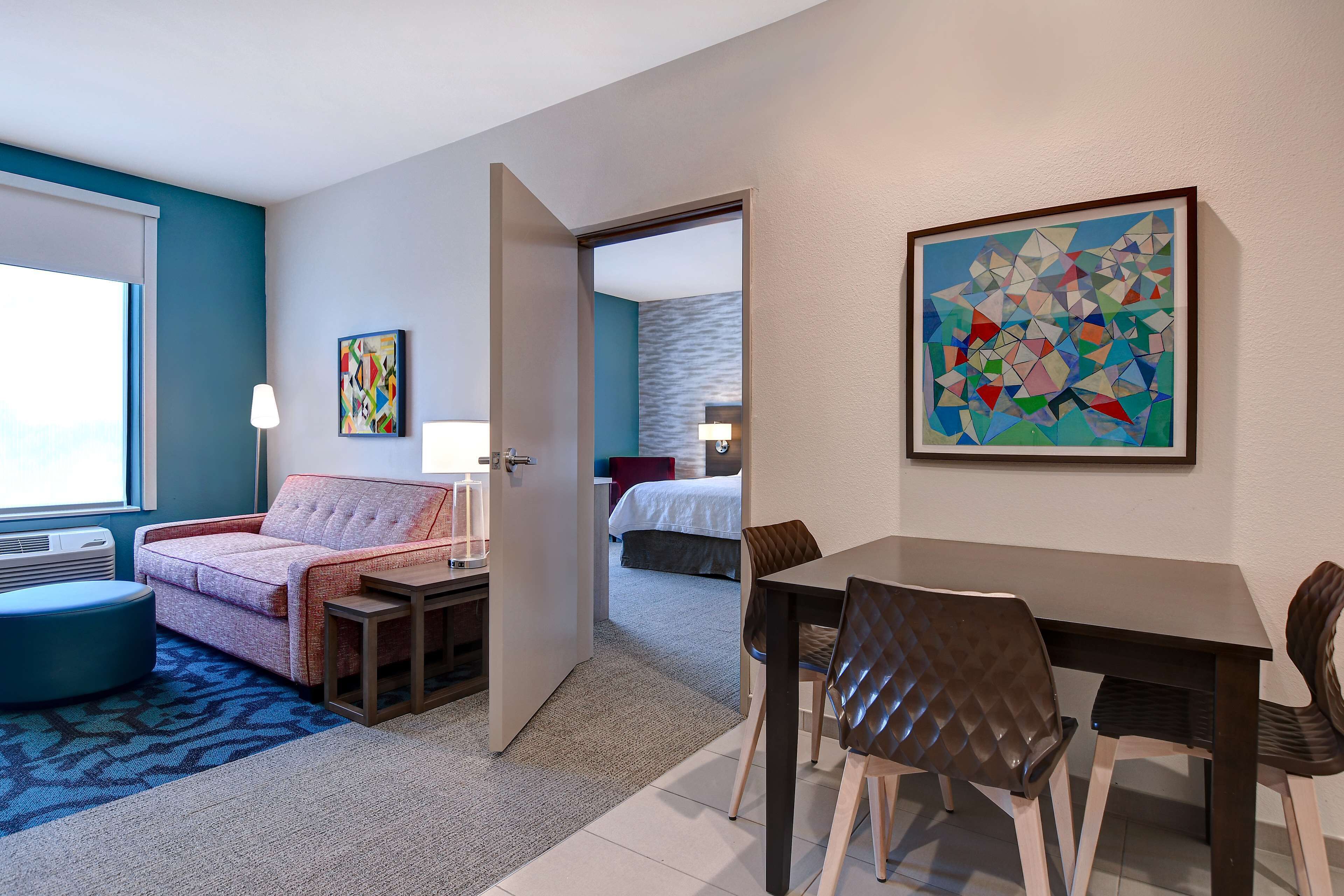 52-inch flat-screen TV with satellite channels