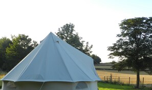 Cabin, 1 Queen Bed | Property grounds - Cosy 5m Bell Tent Glamping in Rural Herefordshire (Hereford)