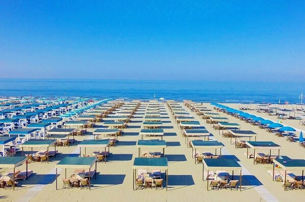 بالقرب من الشاطئ، كراسي للتشمس، مناشف للشاطئ