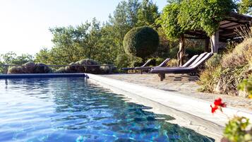 Außenpool, Liegestühle