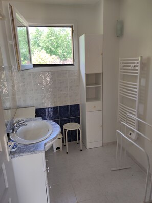 Shower, hair dryer
