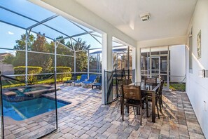 A heated pool