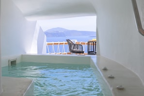 Suite Luxe, bain à remous, vue mer | Bain à remous privé