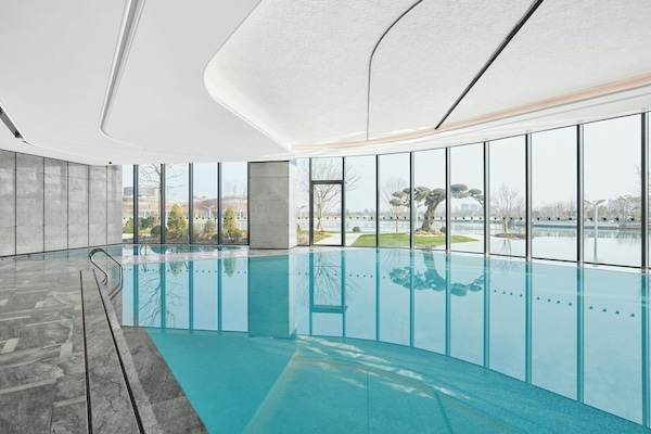 Indoor pool, seasonal outdoor pool, open open 24 hours, pool umbrellas