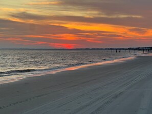 Vlak bij het strand
