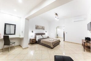 Superior Apartment, 1 Bedroom | 1 bedroom, in-room safe, iron/ironing board, free WiFi - Burned Rock Suites (Santorini)