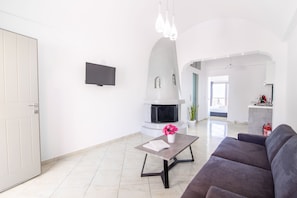 Deluxe-Apartment, 1 Schlafzimmer | Wohnzimmer