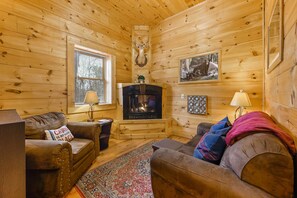 Smart TV, fireplace, video games, foosball