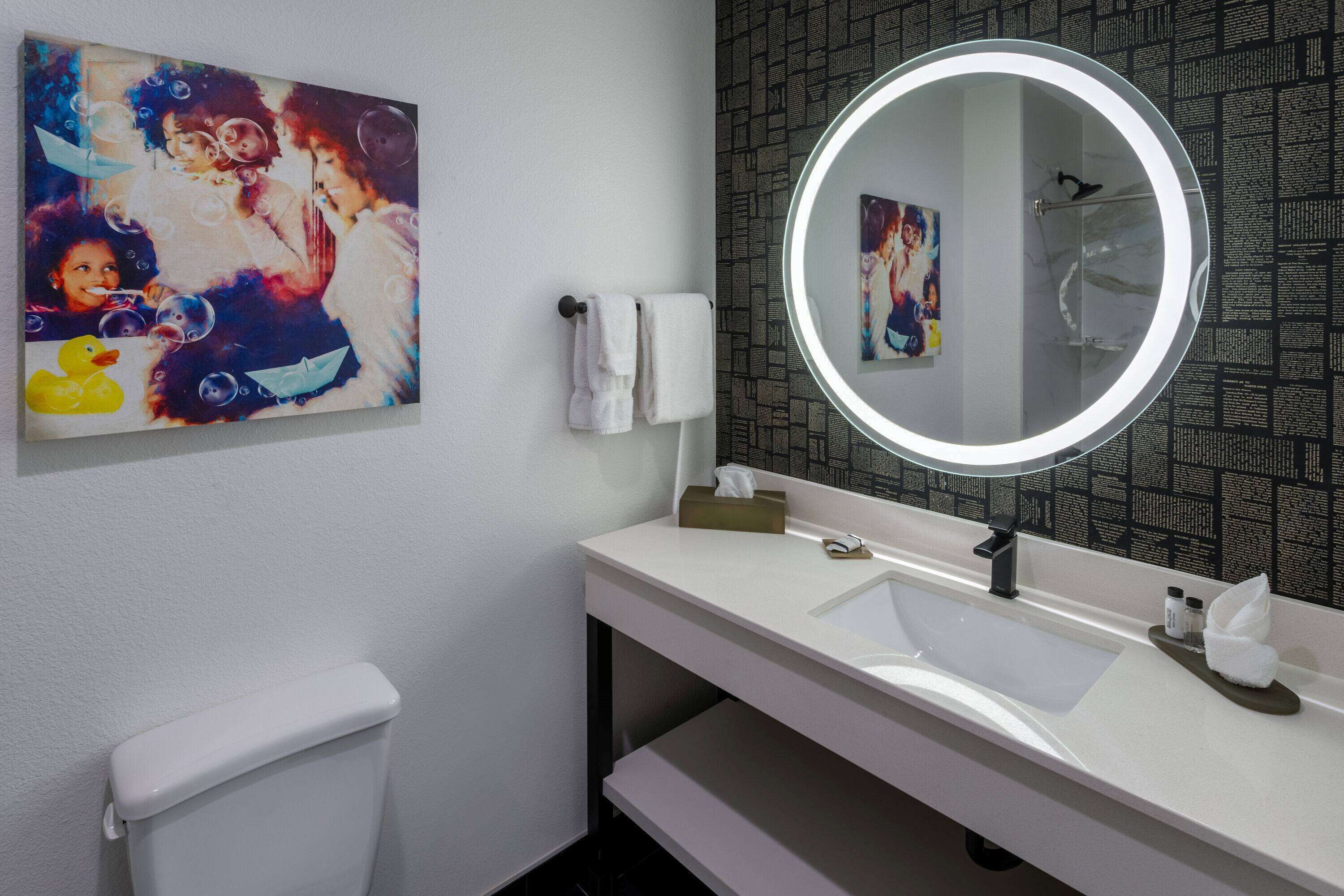 free toiletries, hair dryer, towels, soap