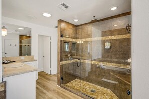 Bathtub, hair dryer