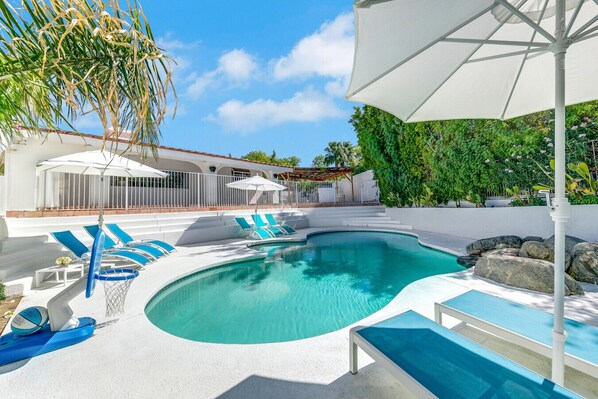 Piscine ext�érieure, piscine chauffée