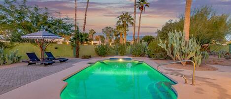 A heated pool