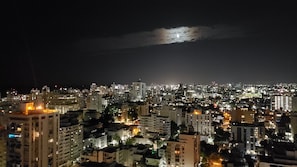 San Juan city night view from the apartment.