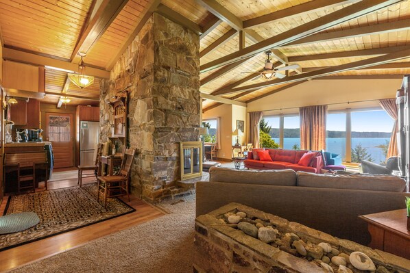 TV, DVD player, video library