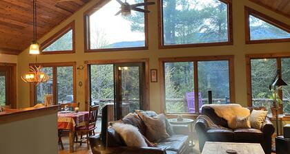 Whiteface Resort on West Branch Ausable River. See Whiteface Mtn from our deck