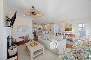TV, fireplace, printers - WILD DUNES Home with PRIVATE POOL, Golf Views and Walk to Marina! (Isle Of Palms)