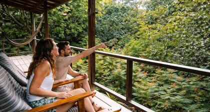 Treetop Cottage Escape in Tropical Garden Near San Ignacio