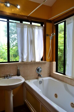 Studio, 1 Bedroom, Smoking, Balcony | Bathroom - Treetop Cottage Escape in Tropical Garden Near San Ignacio (San Ignacio)