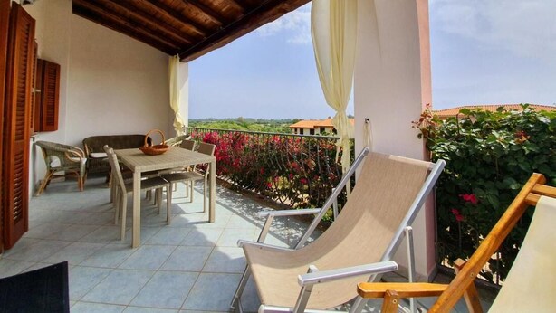 Apartment, 2 Bedrooms, Private Pool, Ocean View | Balcony - Solaria Bouganville First Floor With Mini-pool (Budoni)