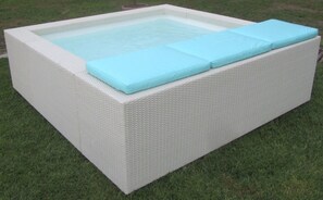 Apartamento, 2 habitaciones, piscina privada, vistas al jardín | Jardín