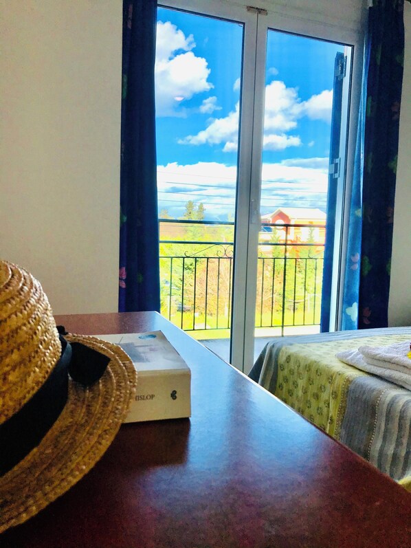 Chambre, 2 chambres, terrasse, vue sur le jardin | 2 chambres