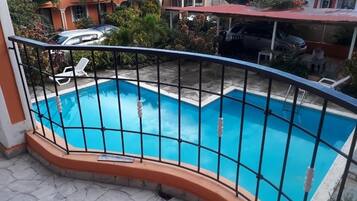 Appartement, 1 chambre, piscine privée | Balcon