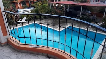 Apartamento, 1 quarto, piscina particular | Sacada