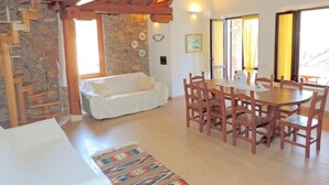 Apartment, 3 Bedrooms, Patio, Mountain View | Living area | TV - Villa Luddui L With Hydromassage Pool (Budoni)