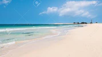 En la playa