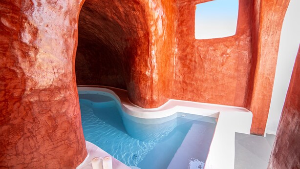 Outdoor pool - Executive Villa With Private Outdoor Plunge-pool, Sea Sunset View 4 Guests (Santorini)