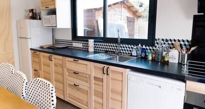 Maison Bord DE MER Avec Jardin de Sable Clos