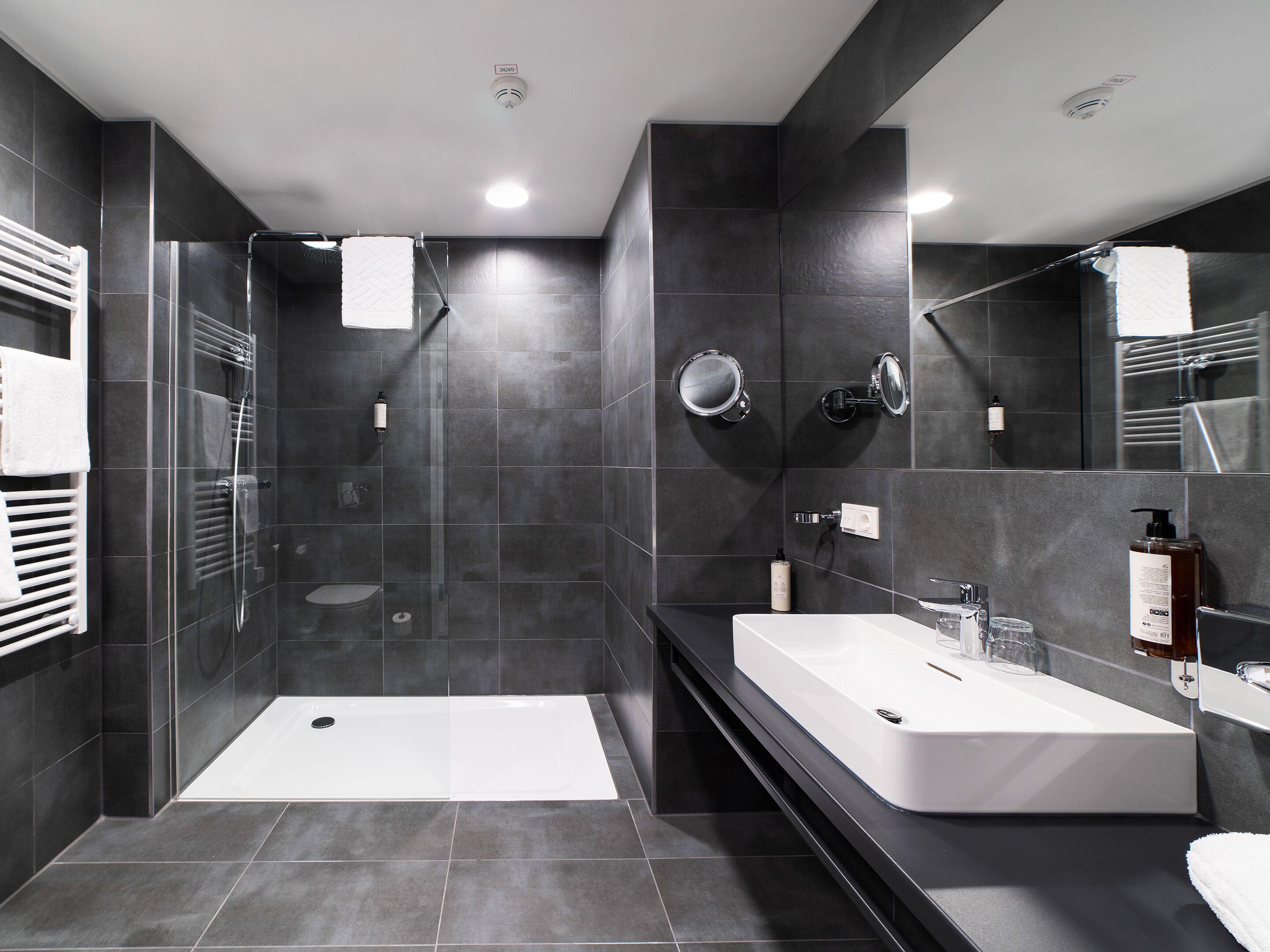 deluxe double room, lake view | bathroom | shower, rainfall showerhead, free toiletries, hair dryer