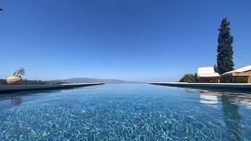 An infinity pool, a heated pool