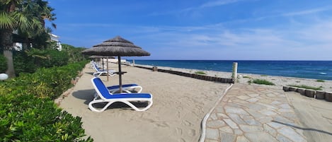 On the beach