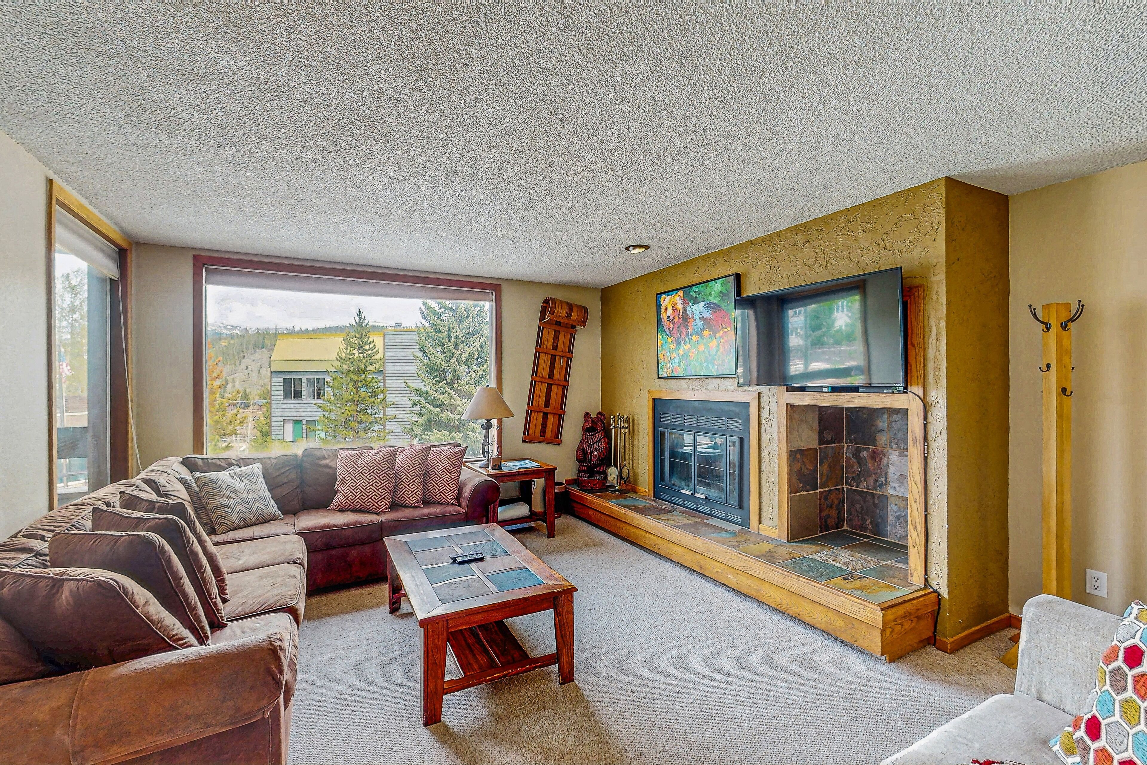 TV, fireplace, DVD player