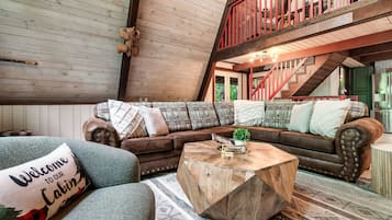 Smart TV, fireplace, video games