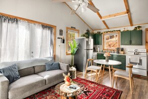TV, fireplace, offices - Cozy Cabin w Lake, Hot Tub, Huge Deck & Fire Pit (Mathias)