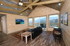 TV, fireplace, DVD player