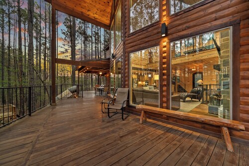 Epic Family Cabin with 75ft+ of Slides | 78ft of Rope Bridges | ATV Trls | Views