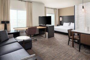 Premium bedding, down comforters, desk, laptop workspace - Residence Inn by Marriott East Peoria (East Peoria)