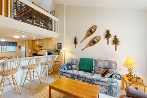 Télévision, cheminée, lecteur de DVD